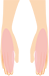 手の甲と指