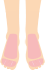 足の甲と指