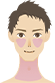頬、首