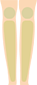 両ひざ下表裏（ひざ含む）